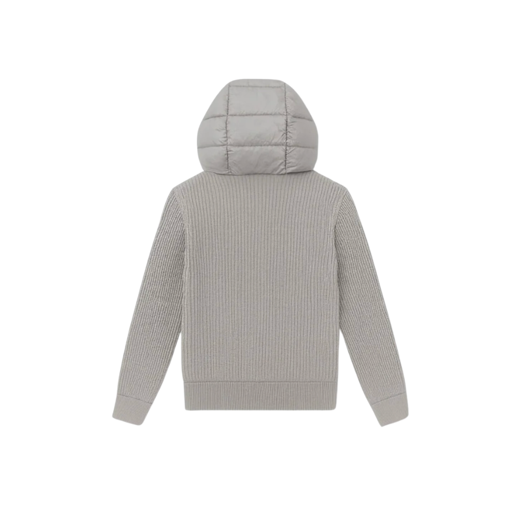 GREY HOODED CARDIGAN